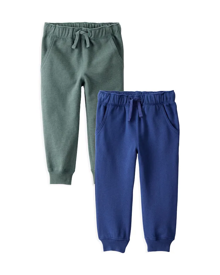 Kit calça de moletom infantil 2 peças jogger - multicor | Carter's
